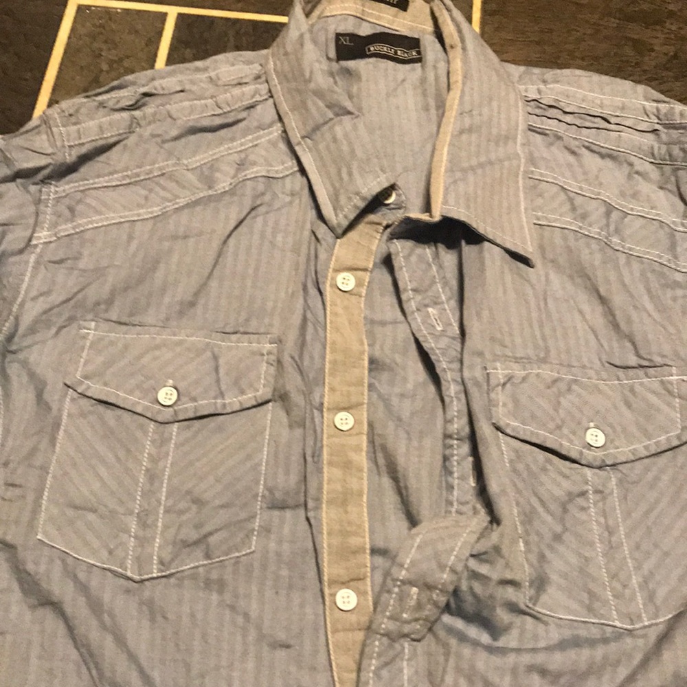 Buckle Black Button Down - image 2